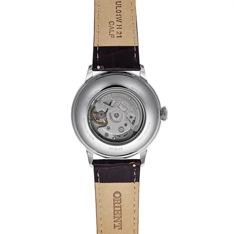 Orient Bambino Version II Dial Leather Men's Watch- RA-AC0026R